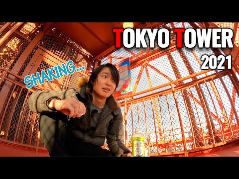 Scary but Fun! Climbing Up Outdoor Stairs of Tokyo Tower #279