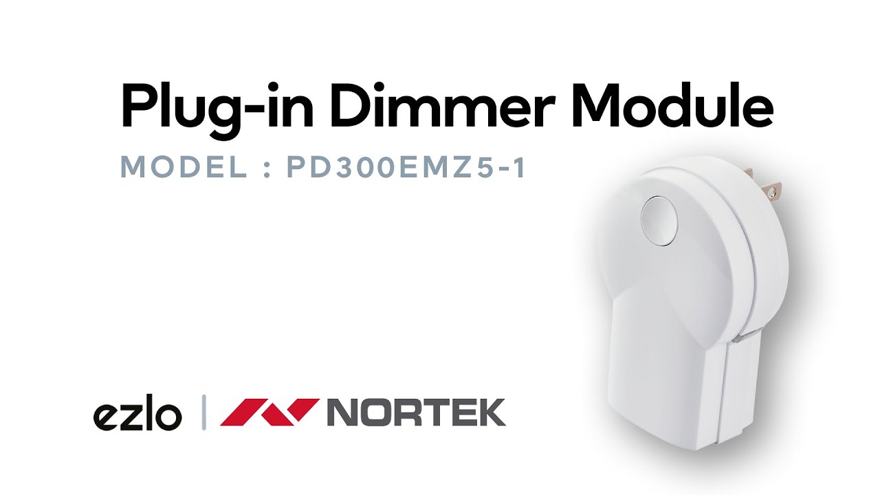 How to pair a Nortek Plug-in Dimmer PD300EMZ5-1 with Ezlo Hubs? - YouTube