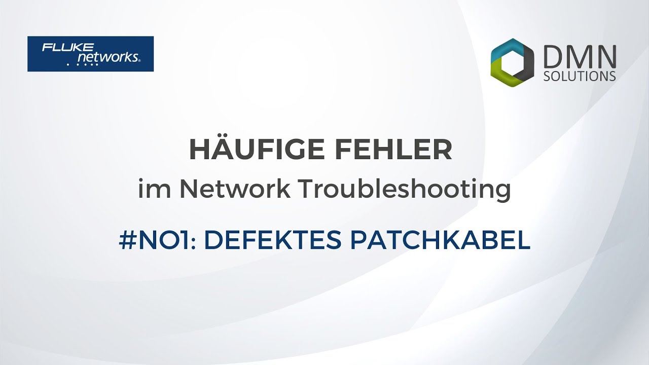 Häufige Fehler im Netzwerk Troubleshooting: Defektes Patchkabel