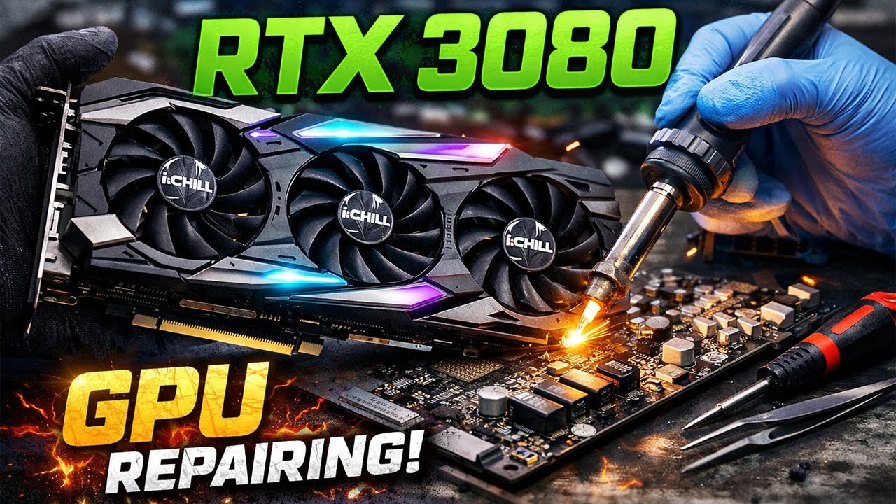 Dead RTX 3080 Revived | iChill INNO3D X3 MOSFET Repair