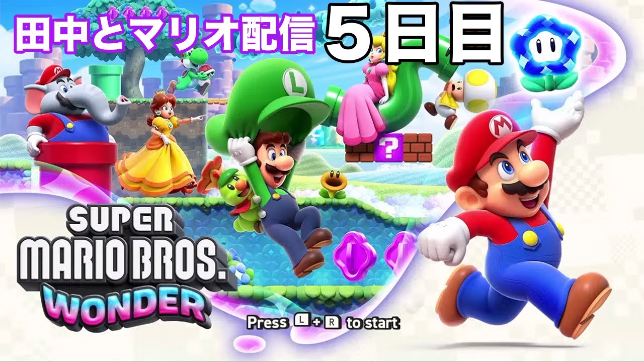 マリオブラザーズ ワンダー　ゲーム配信５
