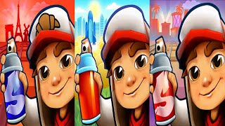 Subway Surfers Hollywood 2026 vs Paris 2021 vs Houston 2019 Gameplay HD