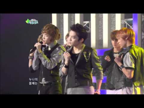 111002.인기가요 그린콘서트.틴탑 - 향수 뿌리지마
