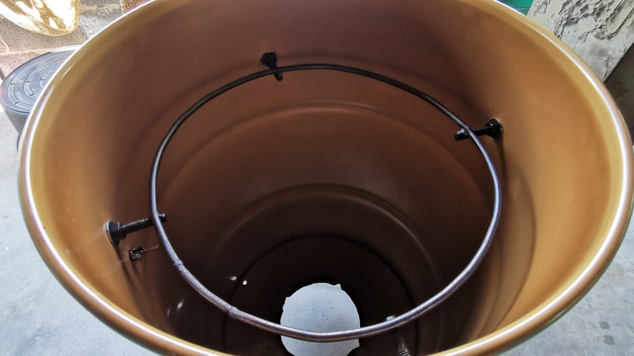 ทำถังอบ ปลา ไก่ เนื้อ ถัง200ลิตร