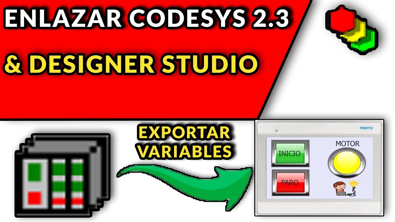  CODESYS 2 3 DESIGNER STUDIO ENLAZAR VARIABLES LINK TAGS YouTube