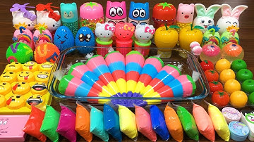 Mixing Random Things into Slime !!! Slimesmoothie Relaxing Satisfying Slime Videos #12