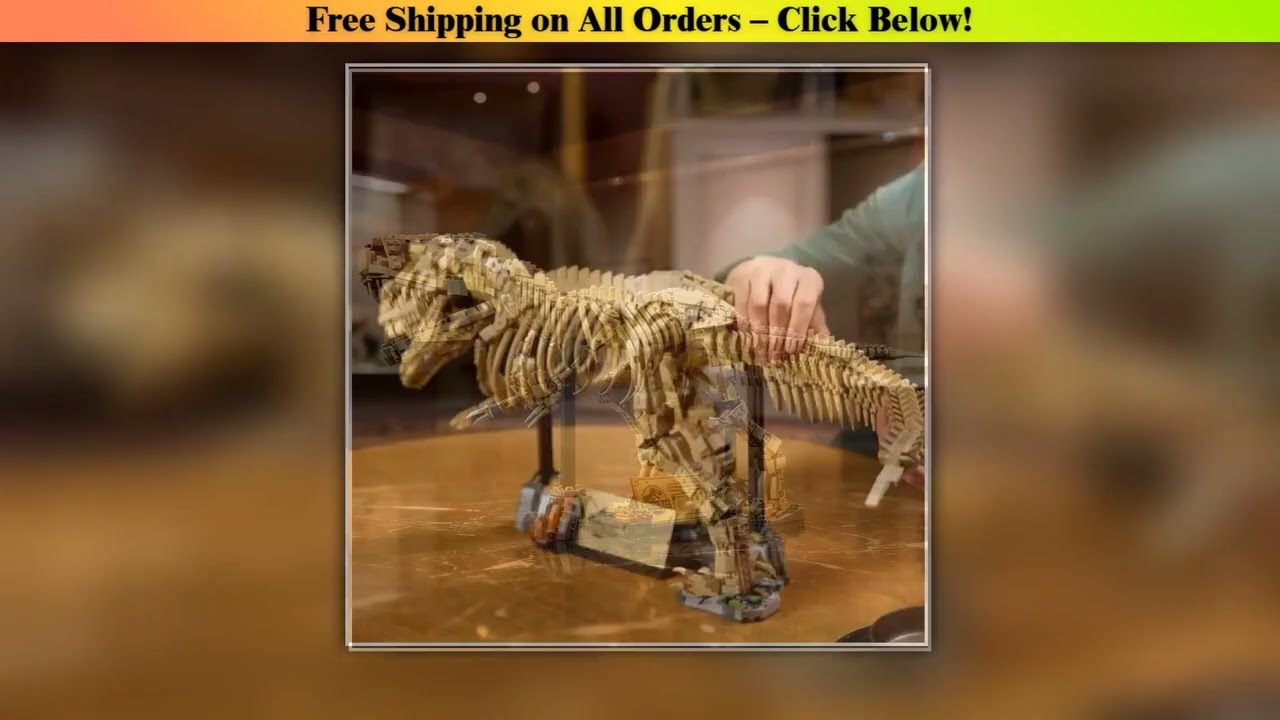 Creative 76968 Park Dinosaur World T-Rex Fossils Tyrannosaurus Rex Bricks Sets Boy Children