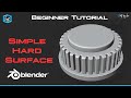 Simple Hard Surface in BLENDER (Tutorial) | shift 4 cube