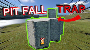 This pit fall trap base is disgustingly good |Rust Console