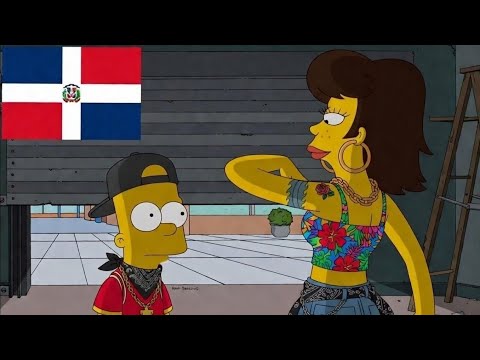 Si Los Simpson fueran dominicanos | Bart y la novia de Jimbo