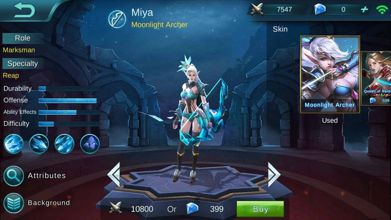 Mobile Legends Miya Match up Mode Gameplay YouTube
