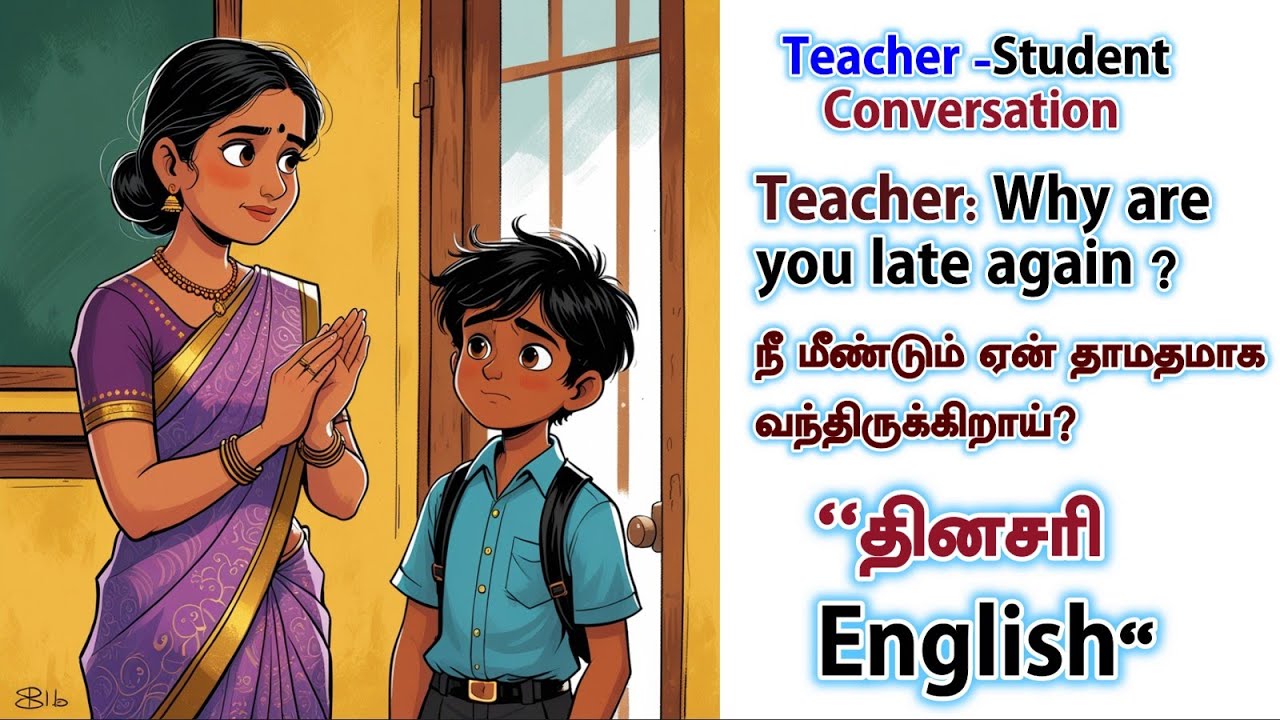 Teacher Student Conversation |English conversation with Tamil meaning |தினசரி English |