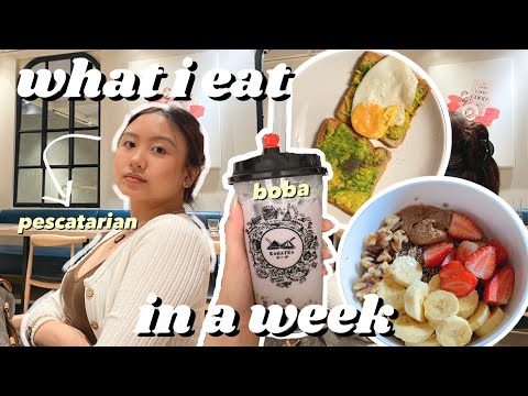 what i eat in a week (realistic + no restriction)
