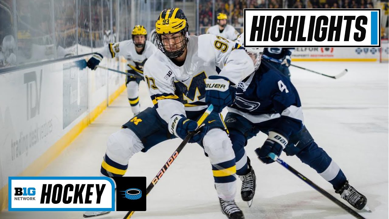 Penn State at Michigan | Highlights | Big Ten Hockey | Jan. 28, 2023 ...