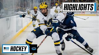 Penn State at Michigan | Highlights | Big Ten Hockey | Jan. 28, 2023