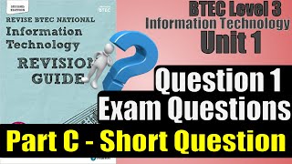 BTEC Level 3 IT - Unit 1 - P48 - PART C SHORT QUESTION #1 - Operating Online
