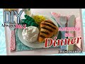 Diy  how to make  american girl food series dinner