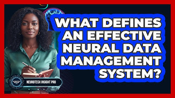 What Defines An Effective Neural Data Management System?