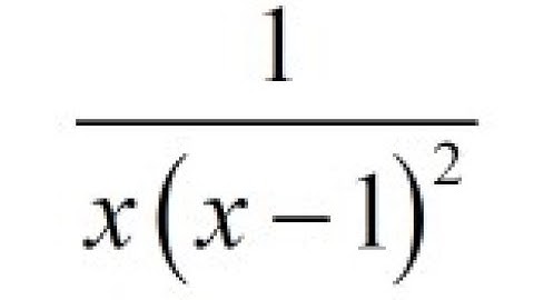 Primitive function 1/(x(x-1)^2)