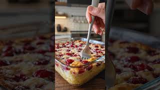 Cranyberry Custard Pie dessert  #easyrecipes #foodreels #mediterranean #youtubeshorts #food #chef