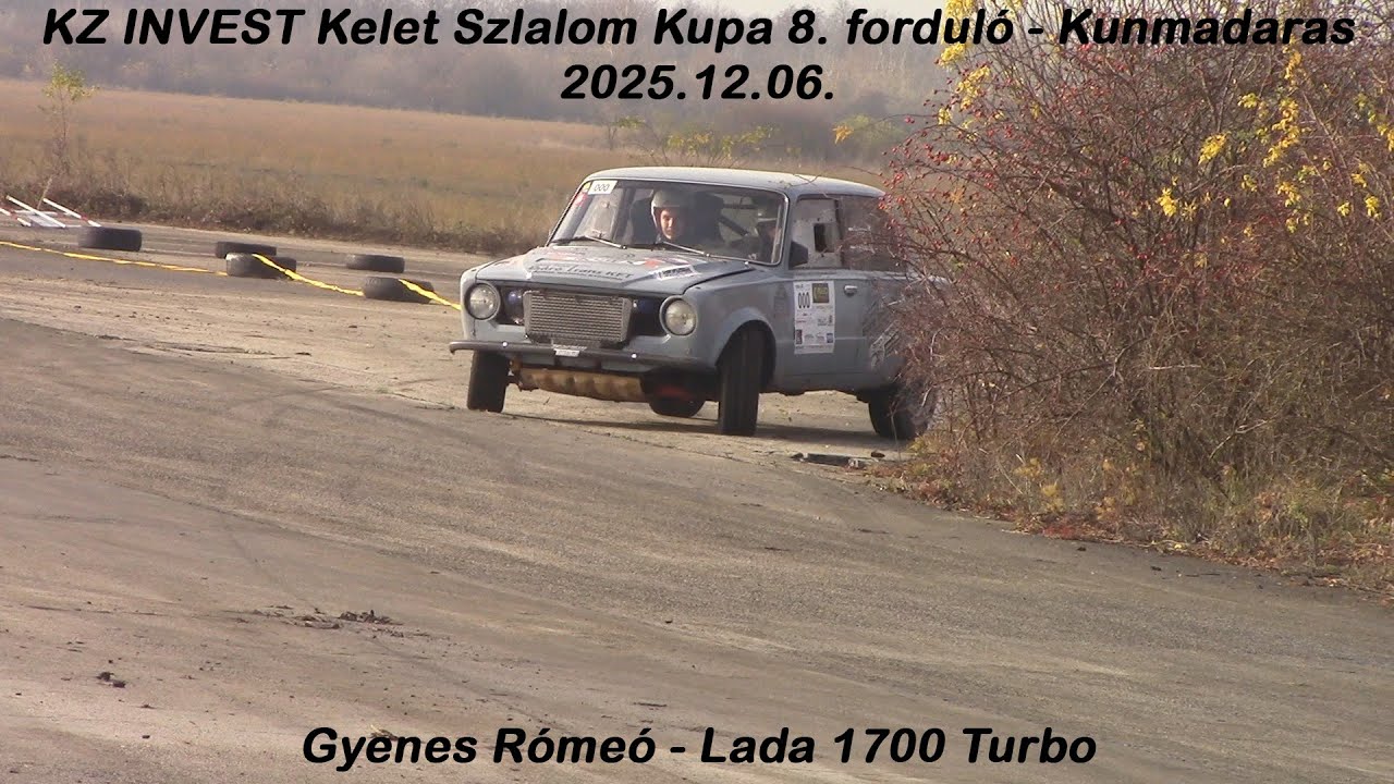 Gyenes Rómeó - Lada 1700 Turbo KZ INVEST Kelet Szlalom Kupa 8. forduló - Kunmadaras 2025.12.06.