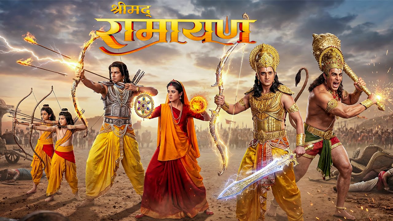 पूरा राम खांडान उत्तर मैदान में अयोध्या को बचाने के लिए || Shrimad Ramayan