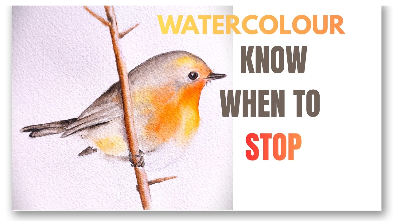 How to Paint a Realistic Robin in Watercolours (Without Overworking)