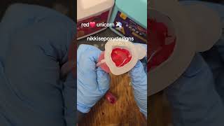 cute red ❤️ unicorn 🦄