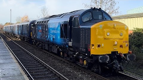 Class 37 + 768 | 37800 + 768001 | ROG - Rail Operations Group / Orion | Tutbury & Hatton | 17/11/23