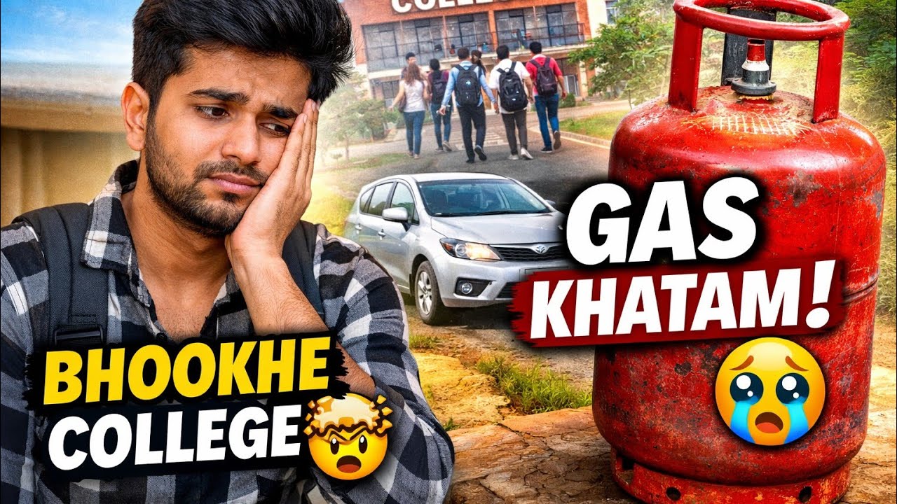 Gas Khatam, Bhookhe College 😭 | Bachelor Life Reality | Full Masti Vlog