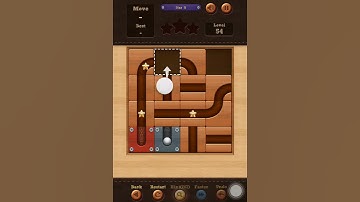 Roll the Ball slide puzzle Star B Pack Level 54 Solution