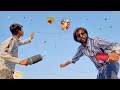 New trick to kite cutting with balloons  kite cut 2022