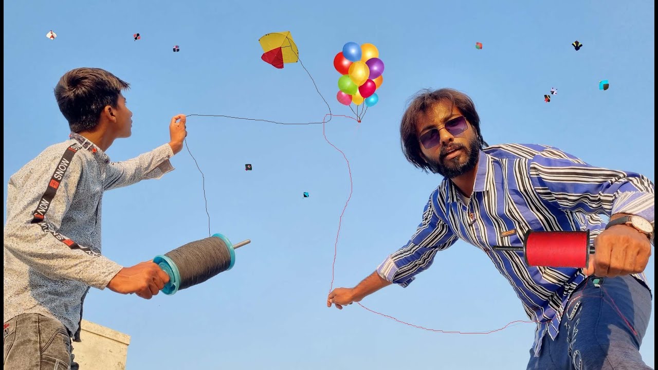 New Trick To Kite Cutting With Balloons | Kite Cut 2022