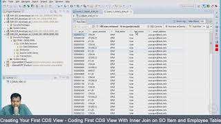 Creating Your First Cds View   Coding First Cds View With Inner Join On So Net Worth