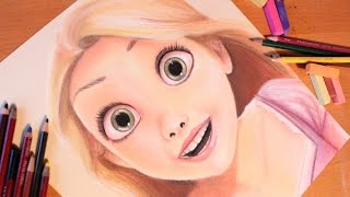 Drawing: RAPUNZEL | Tangled | BUDGET ART screenshot 4