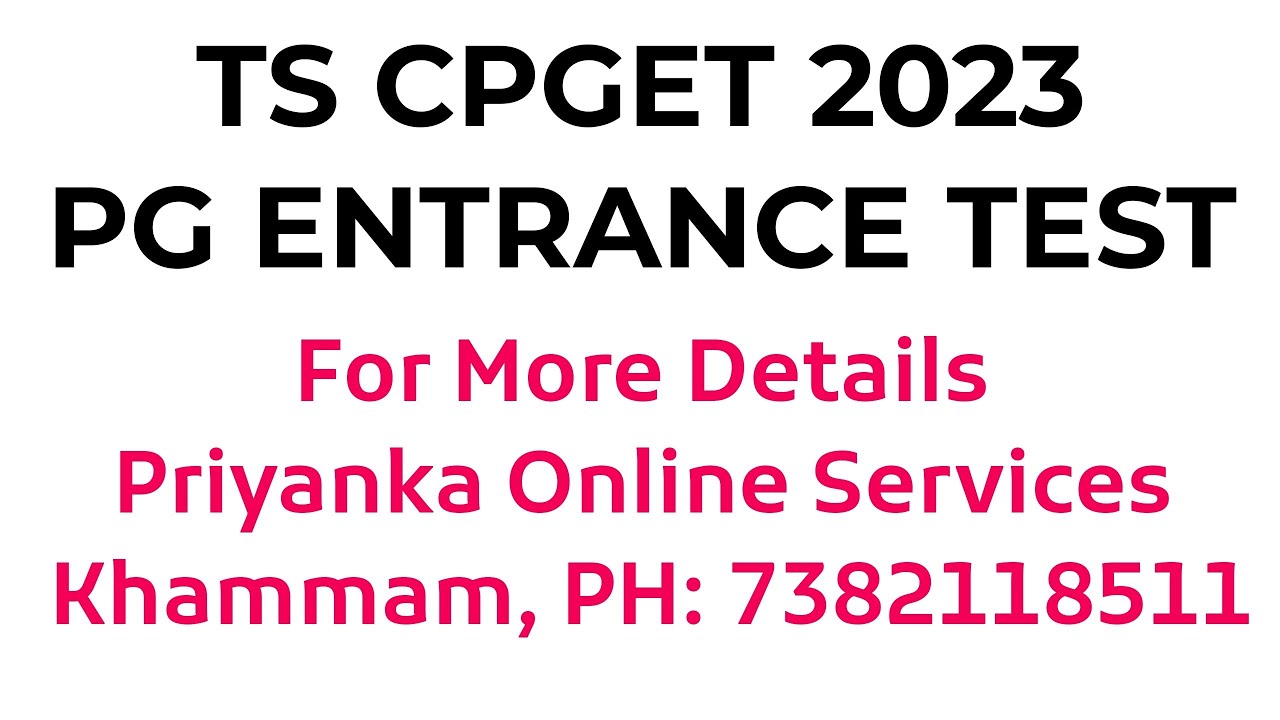 TS CPGET 2023 