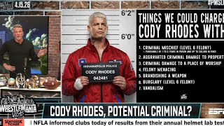 CODY RHODES DAMAGES THE PAT MCAFEE SHOW SET AND TOOK BACK HIS UNDISPUTED CHAMPIONSHIP #wwe #mania