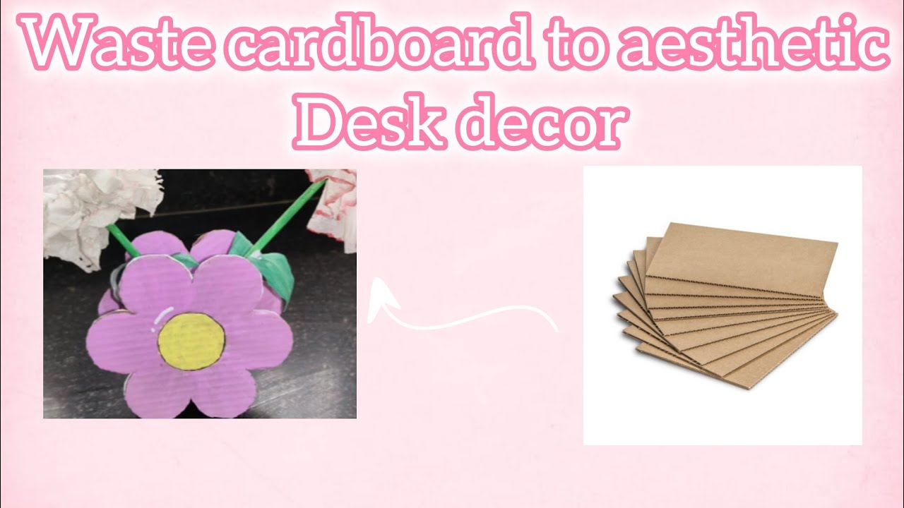 DIY aesthetic kwaii desk decor🩷🫶🏻2 minutes craft idea 