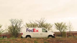 FedEx Trucks on the highway