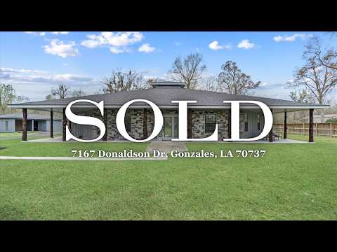 7167 Donaldson Dr, Gonzales, LA home video tour