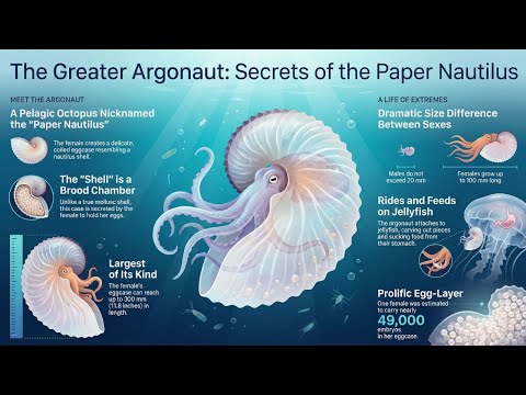 SEASHELL ARGONAUT ARGO - PAPER NAUTILUS - INDIA SEAHELL