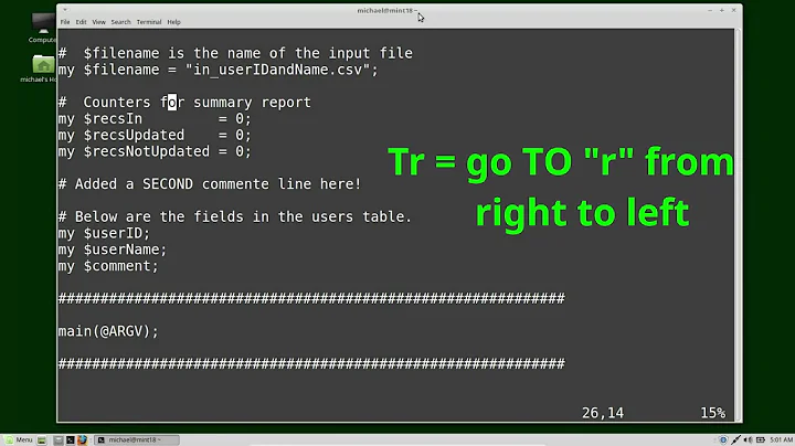 Vim  (15) Find in Line