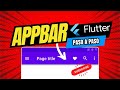 Cómo Crear un AppBar Reutilizable en Flutter 🚀 | Botón Back, Título y Acciones Personalizadas