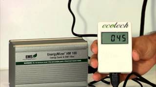 UK EMF TEST SHOWING THE ENERGYMIZER REDUCING EMF'S