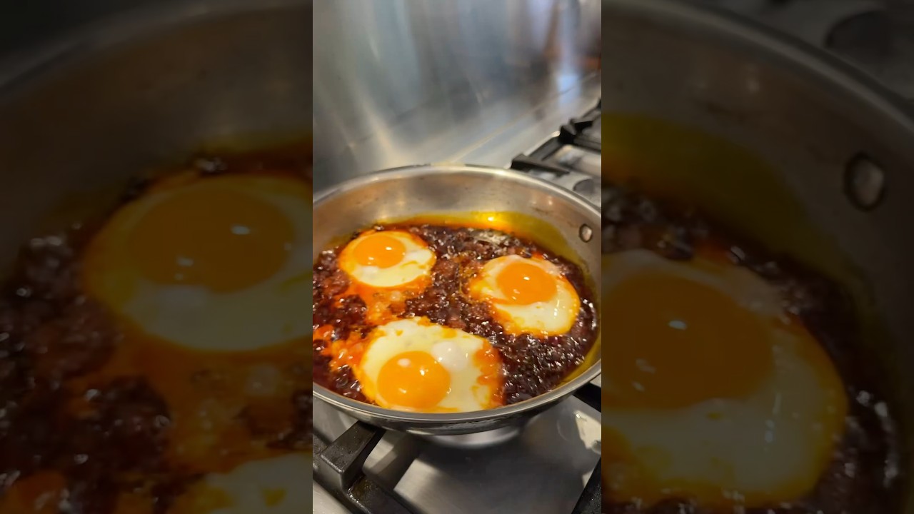 Fried Eggs with Sobrasada 