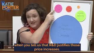 Katie Porter PRESSES pharma CEO on increased US prices of two drugs Net Worth