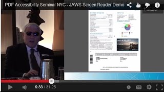 Celebrity PDF Accessibility Seminar NYC - JAWS Screen Reader Demo Net Worth