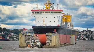 Float Out Of Suction Dredger Osteriff At Pella Sietas Shipyard