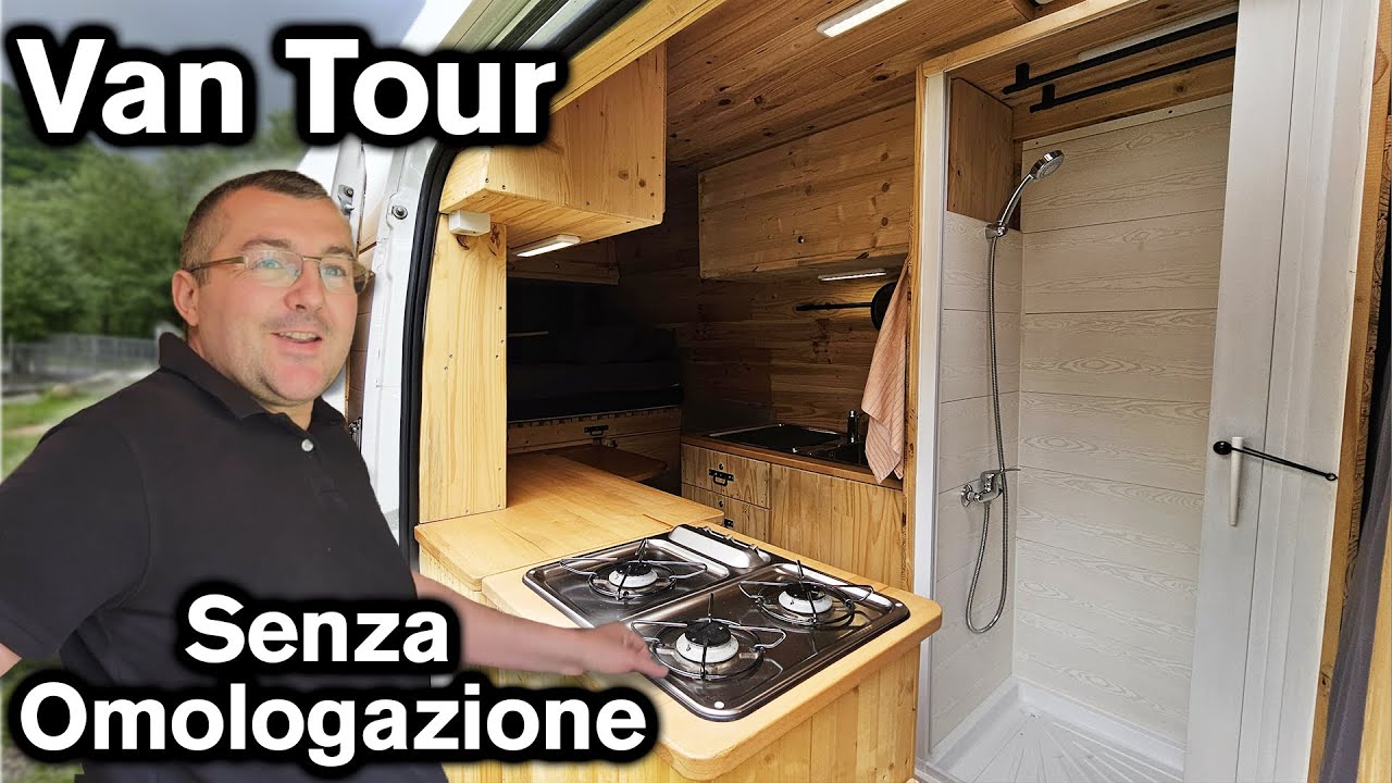 CAMPERIZZAZIONE AMOVIBILE  CON DOCCIA - IL Ducato Auto Costruito di Alberto