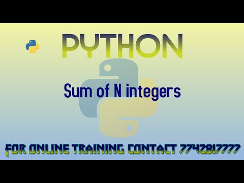 Sum of N integers in Python